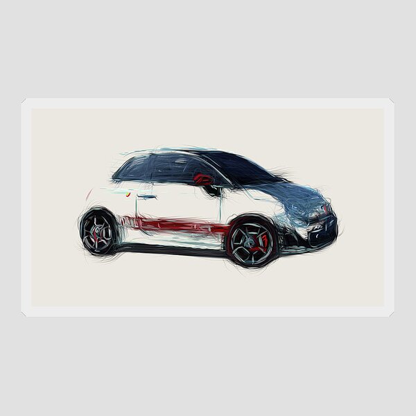 Fiat 500 Abarth Stickers for Sale - Pixels
