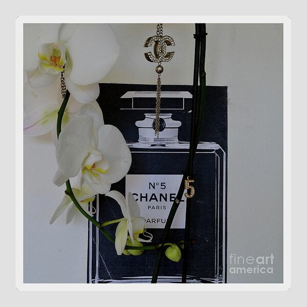 Vintage Chanel No 5 artistic Greeting Card by Paul Ward