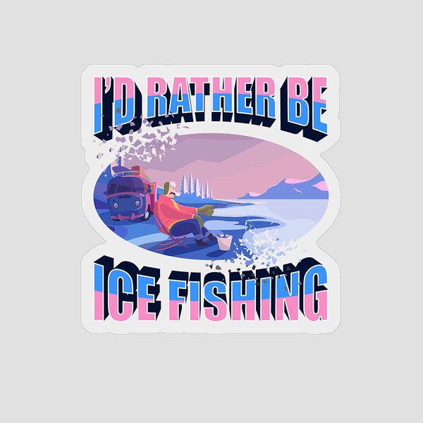 Ice Fishing Stickers for Sale - Fine Art America