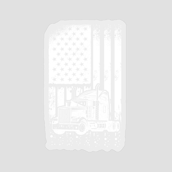 Now You Know What An AWESOME Trucker Looks Like American Flag Truck Driver  Gifts Vintage Trucker Design Sticker for Sale by DownHomeCrafts