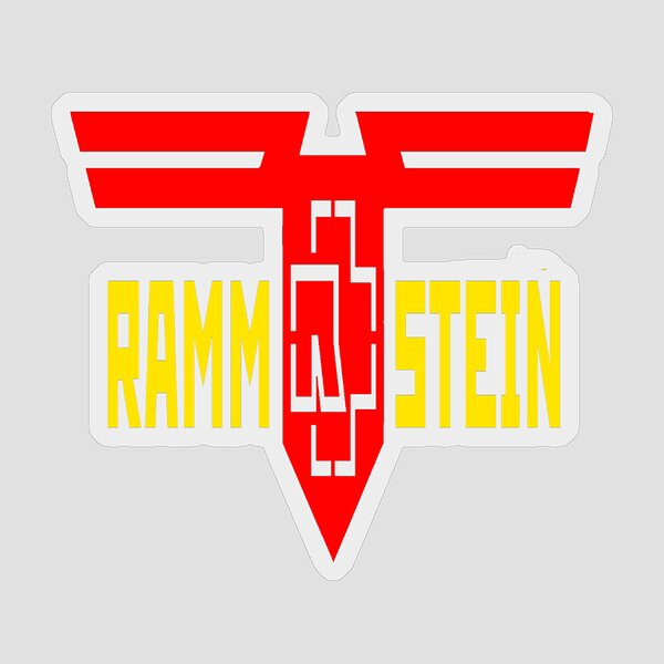 Rammstein red by ruci-studio  Rammstein, Funny stickers, Stickers