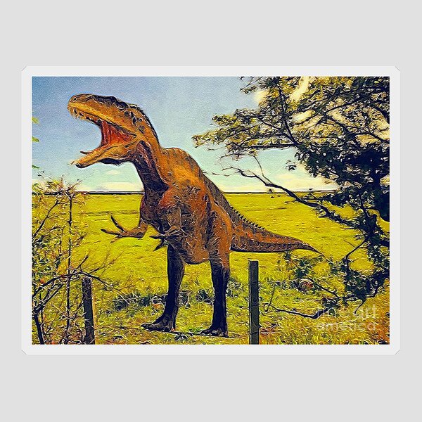 stickers dinosaure Acrocanthosaurus - Les Enfants - Destock-Stickers