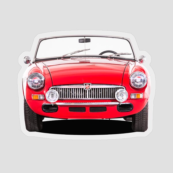MGB convertible outline sticker decal wall graphic 