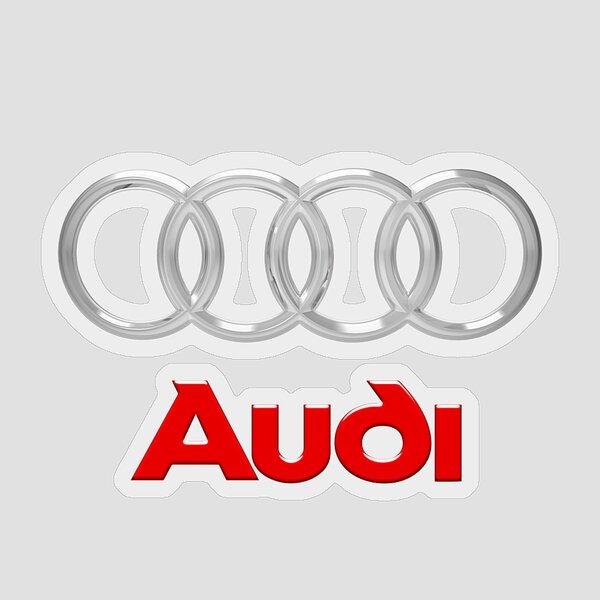 Audi Logo Stickers for Sale - Pixels