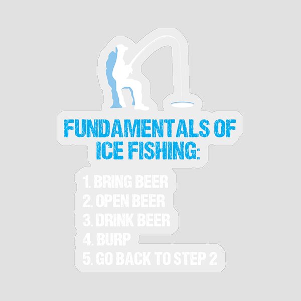 Ice Fishing Stickers for Sale - Pixels Merch