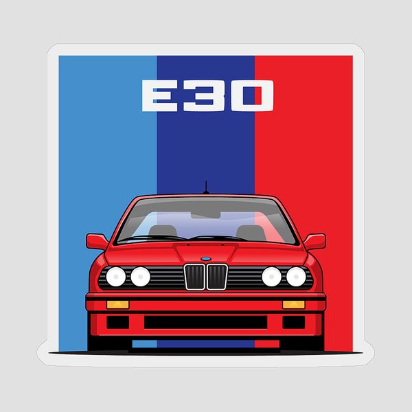 Wall Art Print BMW racing in the City at sunset, Gifts & Merchandise