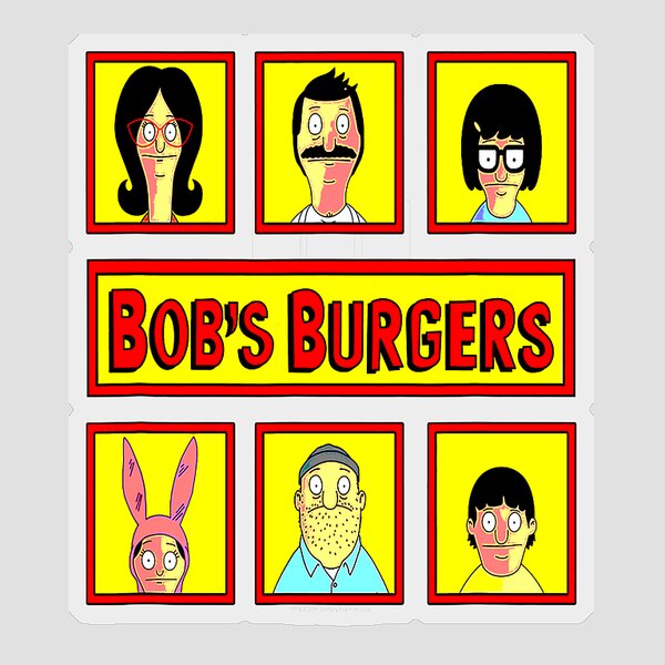 Bob's Burgers Belcher Squares Tote Bag