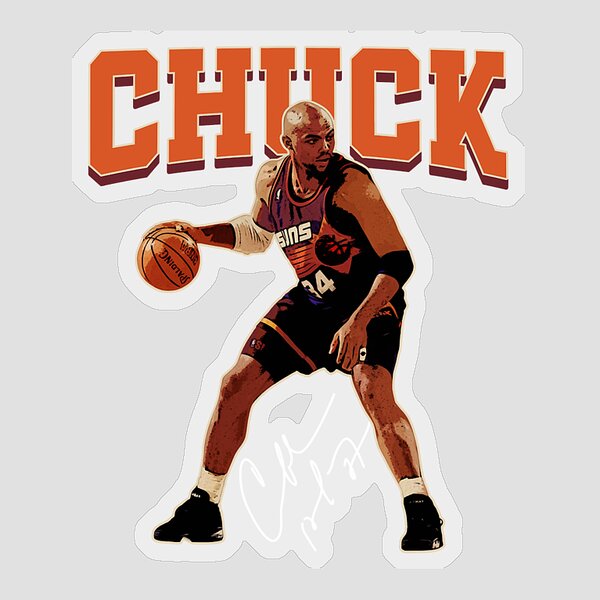 Charles Barkley Chuck Basketball Vintage Retro 80s 90s Sticker