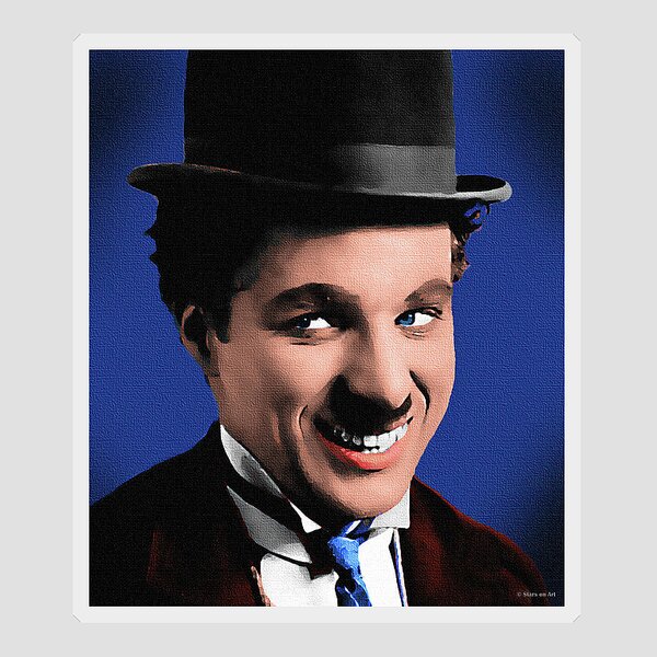 Sticker Charlie Chaplin 112-57x101 cm