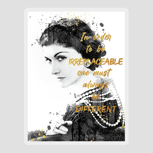Chanel Quotes Stickers for Sale - Pixels
