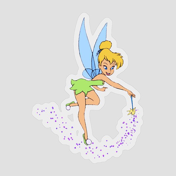 Whimsical Flower Fairy Stickers Vintage Fairy Stickers Clear