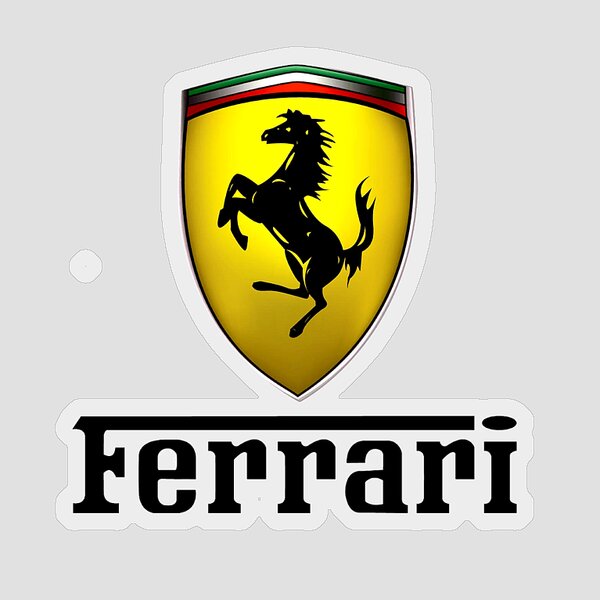 Ferrari Sticker by E Tika - Pixels