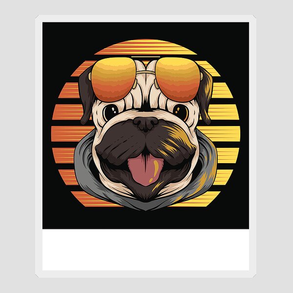 Pug Dog Stickers for Sale (Page #16 of 35) - Pixels