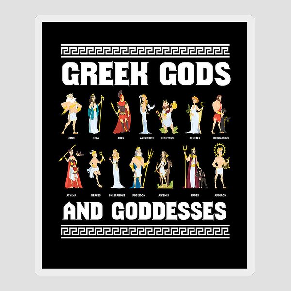 Greek God Stickers for Sale - Pixels