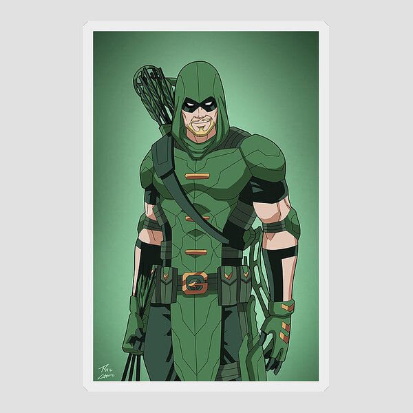 Green Arrow Rain New Toys Licensed s-dc-0174 Justice League Sticker 