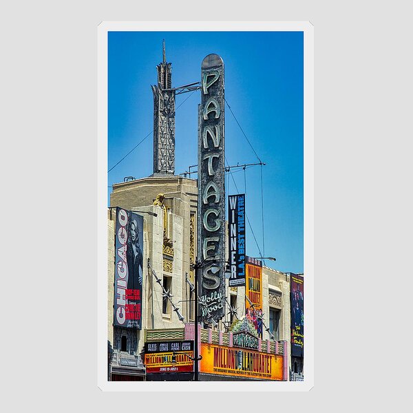 Pantages Theater Stickers for Sale - Fine Art America