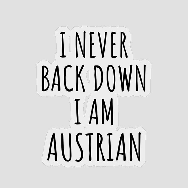 I am from Austria' Sticker