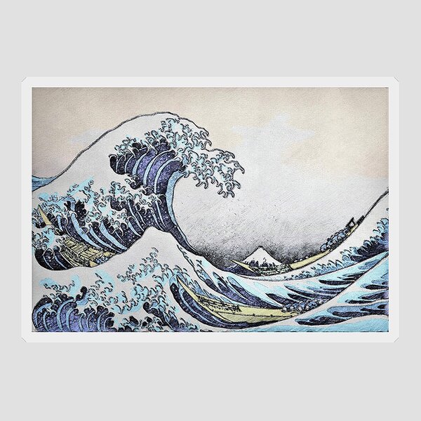 Oval 1216879872 CafePress Hokusai Great Wave Off Kanagawa Sticker Sticker 