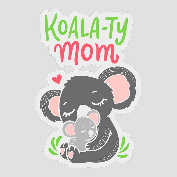 Cartoon Koala Bears Australia  #12365 2 x Diamond Stickers 7.5 cm 