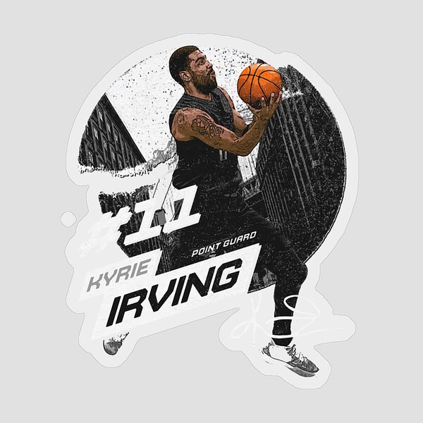Kyrie Irving Nets Jersey - Black  Sticker for Sale by ziuqwsaz4
