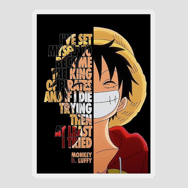 Tensei Shitara Slime Poster One Piece Luffy blue Metal Print by Rose Davis  - Pixels