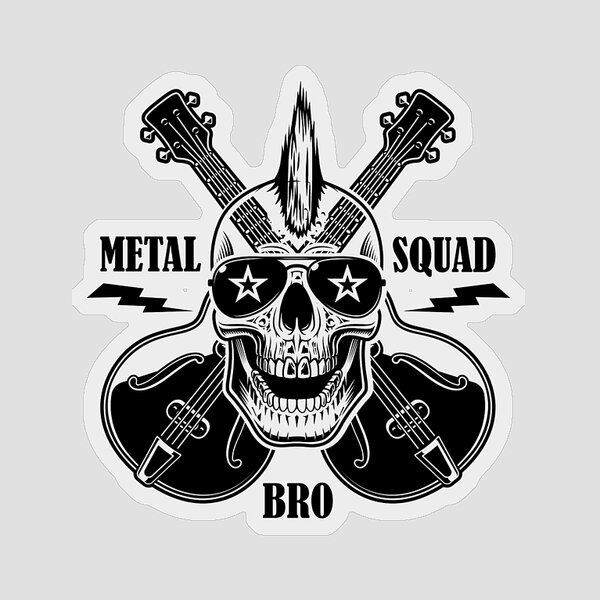 Camiseta De Metalero Heavy Metal Sticker for Sale by playloud