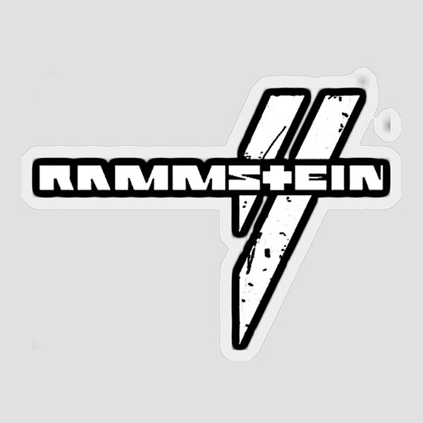 RAMMSTEIN AUFKLEBER / Heckscheibe / Auto / 11x11 cm / Weiß / weiss EUR  15,00 - PicClick DE