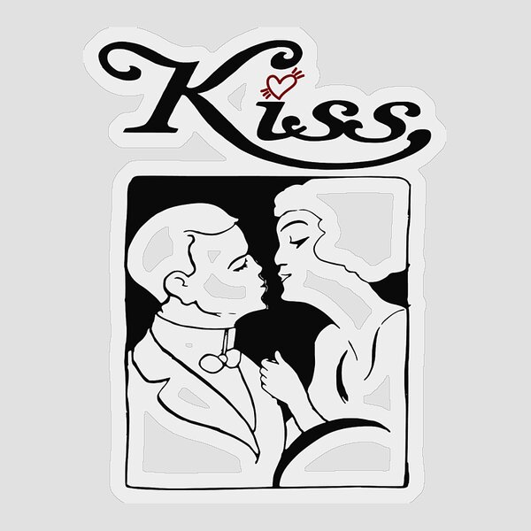 Romantic couple pinky promise line art, pinky swear contour drawings,  minimalist lovers, Version 1/9 Sticker by Mounir Khalfouf - Pixels