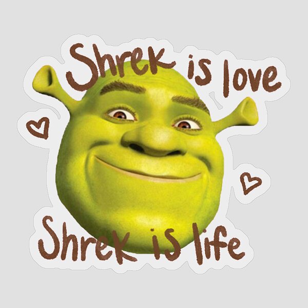 Shrek Meme - Shrek 2 Sticker for Sale by alleytambras