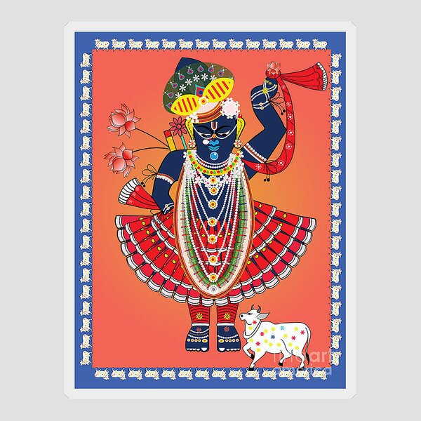 Sticker decal 153 Shrinathji For Shantaben 