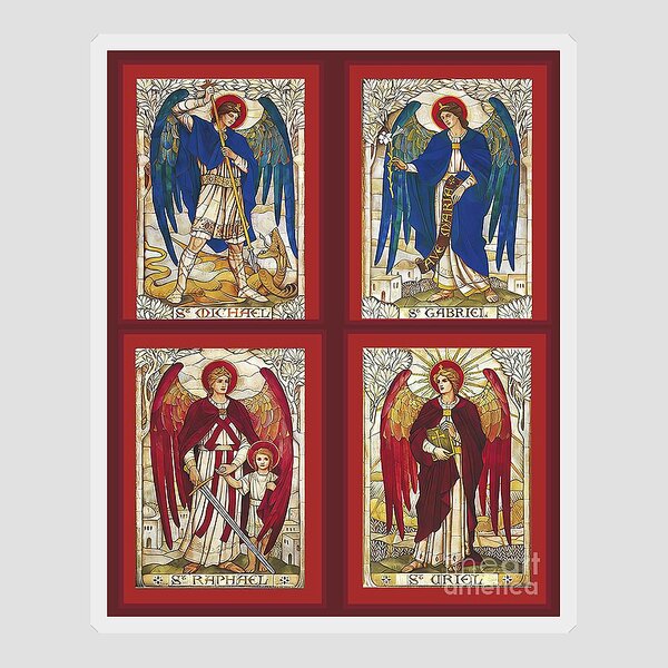 san miguel arcangel Sticker for Sale by 7ARCHANGELS