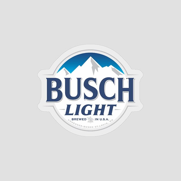 Busch Light Beer Proudly Brewed With Corn Circle Logo Sticker sold