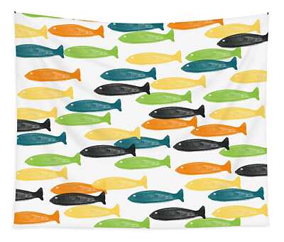 Abstract Fish Tapestries