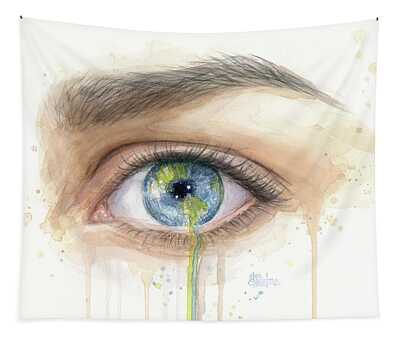 Designs Similar to Earth in the Eye Crying Planet