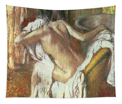 Woman Drying Herself Tapestries