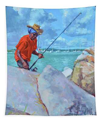 Flyfishing Art Tapestry by Lourry Legarde - Fine Art America