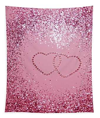 In Love Sparkling Glitter Hearts #2 (Faux Glitter) #red #decor
