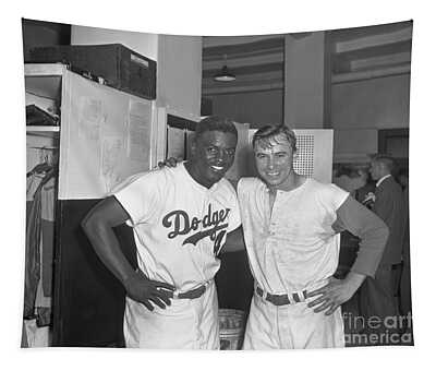 Jackie Robinson and Pee Wee Reese by Mesha Thomas