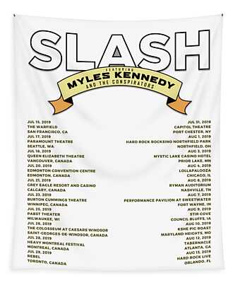 Metal Print Slash Feat Myles Kennedy Tour Dates 2019 Ak02 Digital Art by  Abang Kera - Fine Art America