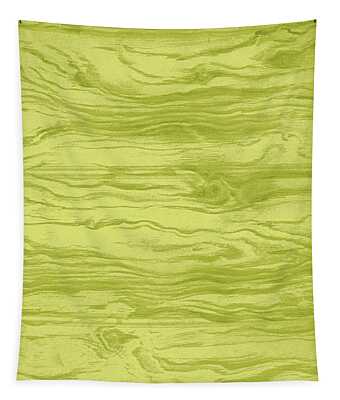 Green Grain Wood Texture Tapestries