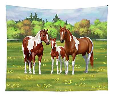 Paint Mare In Field Tapestries