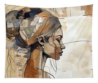 Woman Mixed Media Tapestries