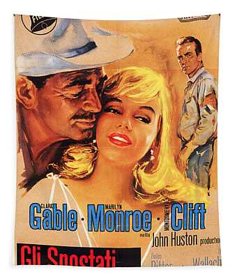 Clark Gable & Marilyn Monroe in "The Misfits" #2 Vintage Celebrity Print 