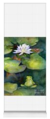 Watercolor Lilies Yoga Mats