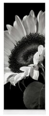 Black and White Flower Photography Yoga Mats
