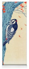 Great Spotted Woodpecker Yoga Mats