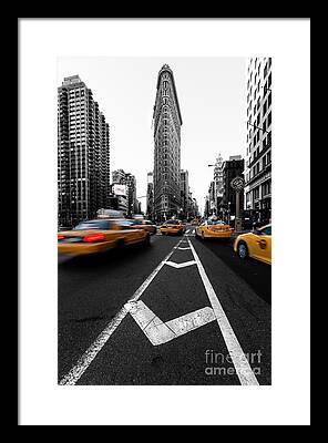 New York City Morning In The Street Framed Prints