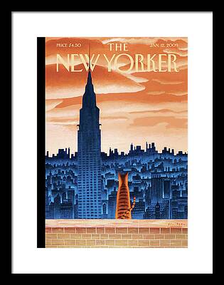 Nyc Rooftop Framed Prints