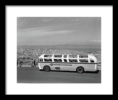 Tour Bus San Francisco Framed Prints