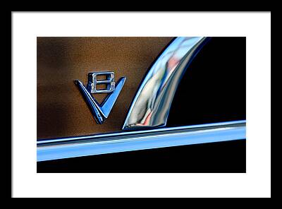 1951 Ford Crestliner V8 Emblem Framed Prints